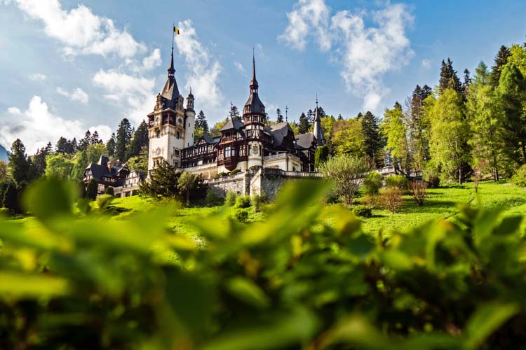 Romania Bran Dracula Castle view