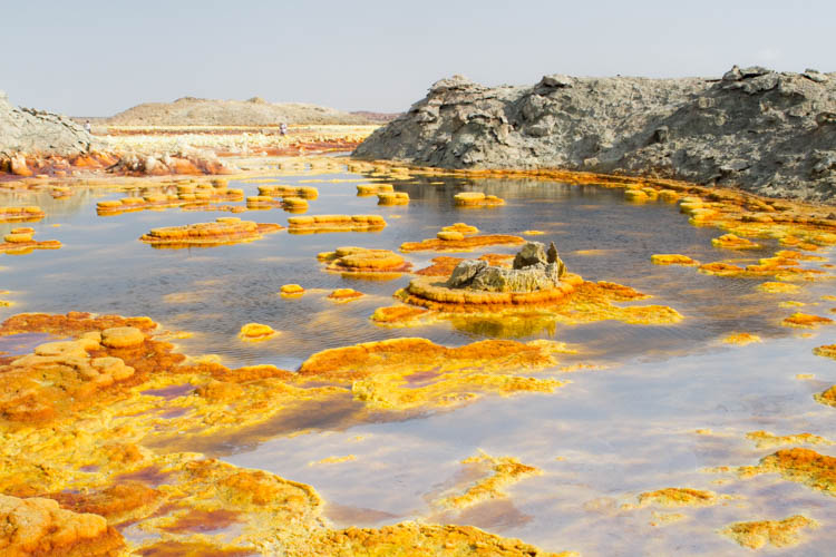 Suplhur Lakes at Dalloll in Danakil Depression. Courtesy of Ewa Skibinska