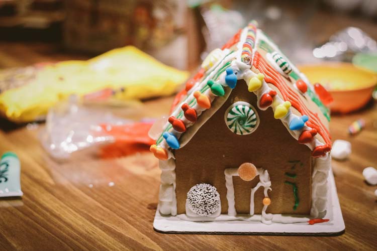 Traditional gingerbread house