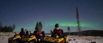 Delightful Quad Bike Ride With Northern Lights (Finland)