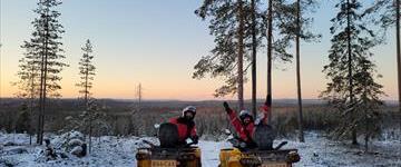 Winter Quad Bike Ride In The Arctic Circle (Finland)