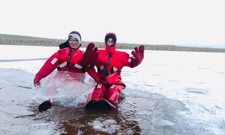 Arctic Day With Ice Fishing And Floating (Finland)