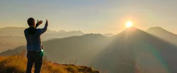 Dawn's Embrace: Sun Rise Trek At Lakshmi Hills, Munnar (India)