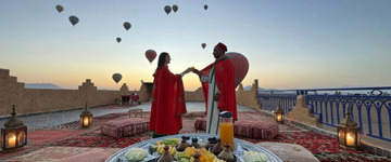 Luxury Hot Air Balloon Flight With Moroccan Breakfast On Rooftop (Morocco)